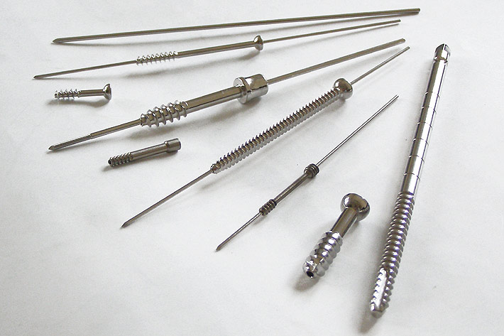 Bone screws production